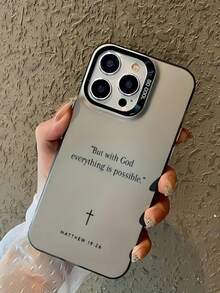 1个黑色活力贝壳IMD圣经经文图案手机壳，可个性化定制，兼容 16 Pro Max、15/14 Plus/13/12/11、 17 Pro Max/16 Pro Max/15 Pro Max/15 Pro/16 Pro、Galaxy S25 Ultra、S24、S23 FE、S22 Ultra、A56、A55、A54、A36、A16、A15、A06、A05、Redmi 13C、14C。 - 彩色 - 查看 2