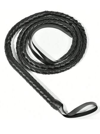 1pc Cowboy Whip - Heavy-Duty Western Cowboy Whip With Ergonomic Handle And Hanging Ring - Long Handle For Dressage, Show Jumping, And Western Riding - Multi-Purpose Training Whip With A Realistic Crack - Ideal Gift For Equestrian Enthusiasts And Equestrian Events - Compatible With Horses, Western Shows, And Masquerade