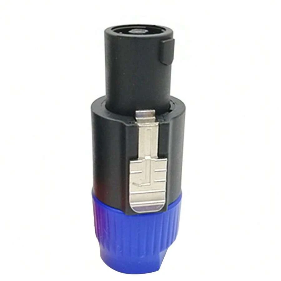 US1 Pc Cable Adapter Connector Speakon Male Plug 4Pole Audio Speaker(-1+1,-2+2) - Blue - View 1
