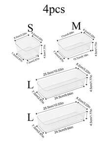 1 pezzo/4 pezzi/5 pezzi/6 pezzi, Scatola portaoggetti da scrivania versatile con divisori incorporati per un'organizzazione semplice di cancelleria e articoli essenziali quotidiani nei dormitori degli studenti, contenitore impilabile trasparente disponibile in più dimensioni, organizer da scrivania ideale per spazi di studio, decorazioni autunnali e natalizie, perfetto per la decorazione della stanza e della casa, migliora l'estetica della tua camera da letto, celebra le festività autunnali ed eleva il tuo ambiente di studio con soluzioni di archiviazione eleganti e funzionali.