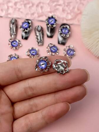 10 Stücke Vintage Glas Augen Perlen DIY Nagel Dekoration Nagel Edelsteine Nagel Zubehör