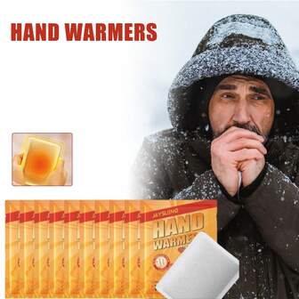 20/6/2pcs Disposable Hand Warmers - Instant Self-Heating Warm Pads, Portable Heating Pad For Winter, Suitable For Hiking, Skiing, Camping And Outdoor Work, Great Gift For Family And Friends (Packaging Style Random)