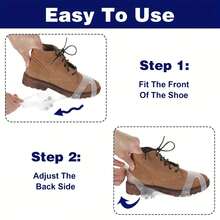 2pcs Durable TPE Bicycle Shoe Covers, Anti-Slip Bike Pedal Protectors, Suitable For Winter Hiking, Daily Wear, Casual And Urban Walking, Outdoor Cycling And Hiking Shoes