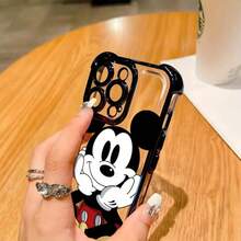 This Disney Mickey Mouse Phone Case Features An Adorable And Playful Expression Design, A Simple And Stylish Appearance, And A Smooth Touch. Made Of Super Cute And Eye-Catching TPU Material, It Includes Camera Protection, Making It An Ideal Choice For Girls. Compatible With IPhone 17/16/15/14/13/...12 Mini Pro Max Pro Plus XRXS. Compatible With All SamsungS22/S23/S24/S25 Series. The Perfect Gift For Family And Friends. Lightweight And Durable Material. - màu đen - Xem 3