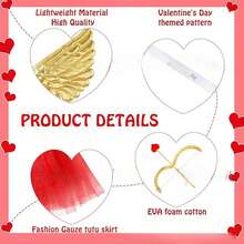 6 قطع/مجموعة من ملابس كوبيد، مستلزمات حفلة عروس، مناسبة لحفلات رأس السنة وعيد الحب