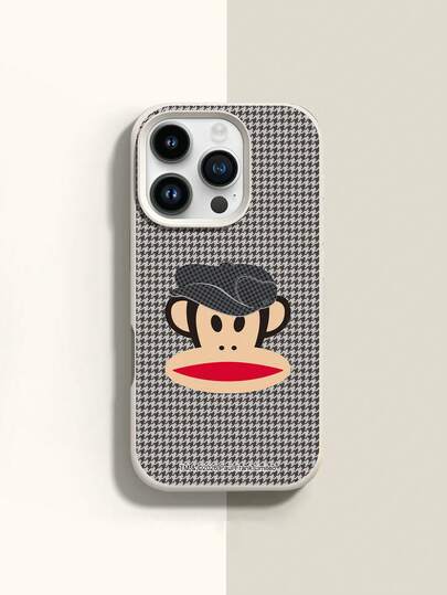  Ốp lưng điện thoại silicon lỏng chính hãng Paul Frank, chống sốc toàn thân, bảo vệ camera, họa tiết khỉ và chim, tương thích với iPhone 13/14/15/16/17 Pro Max.