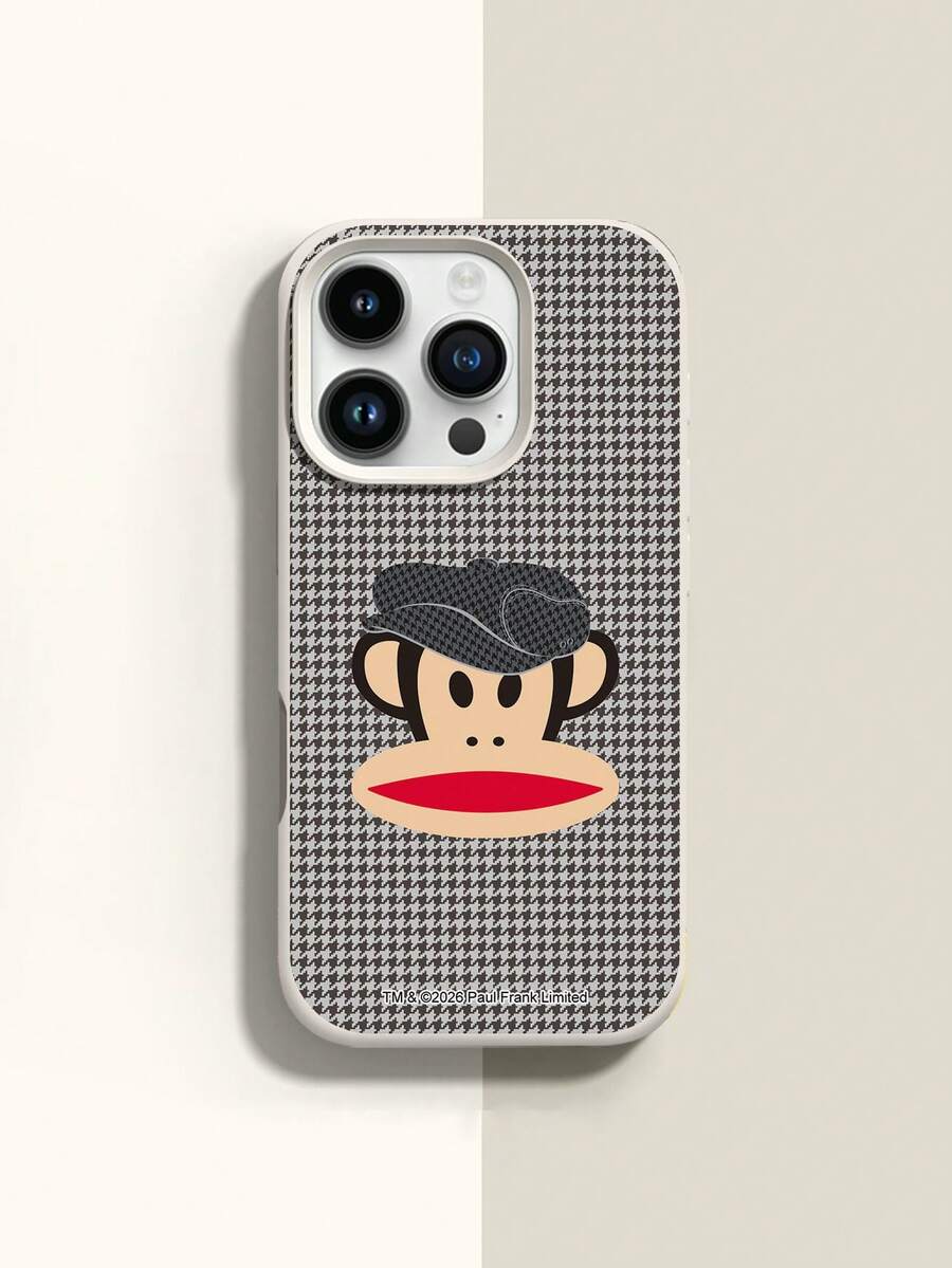 Ốp lưng điện thoại silicon lỏng chính hãng Paul Frank, chống sốc toàn thân, bảo vệ camera, họa tiết khỉ và chim, tương thích với iPhone 13/14/15/16/17 Pro Max. - Nhiều màu - Xem 1