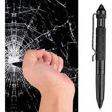 Tungsten Steel Tactical Pen, Multi-Functional Car Window Breaker, Essential For Emergency Escape, Military Survival Pen, With Glass Breaker, Suitable For Men And Outdoor Use, Tactical Pen, Pocket Pen, Outdoor Gear, Survival Gear, Compact Design, Rugged Style, Robust Construction, Precision Engineering, Writing Instrument, Multi-Functional Pen, A Gift For Men, Fathers, And Husbands From Outdoor Enthusiasts.