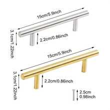 2/4/8pcs Of Elegant Aluminum Alloy Tray Handles - Sleek Metallic Finish, Perfect For Kitchenware, Drawer & Door Organization, Includes Screw Group For Secure Installation, Kitchen Drawer Handles| Sleek Metallic Finish| Aluminum, Tray Holder - Multicolor - View 5