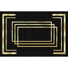 Luxury Carpet, Black With Gold Accents, Carpet For Living Room, Bedroom, Dining Room, Office - Rectangular, Indoor/Outdoor Decor - Multicolor - View 20