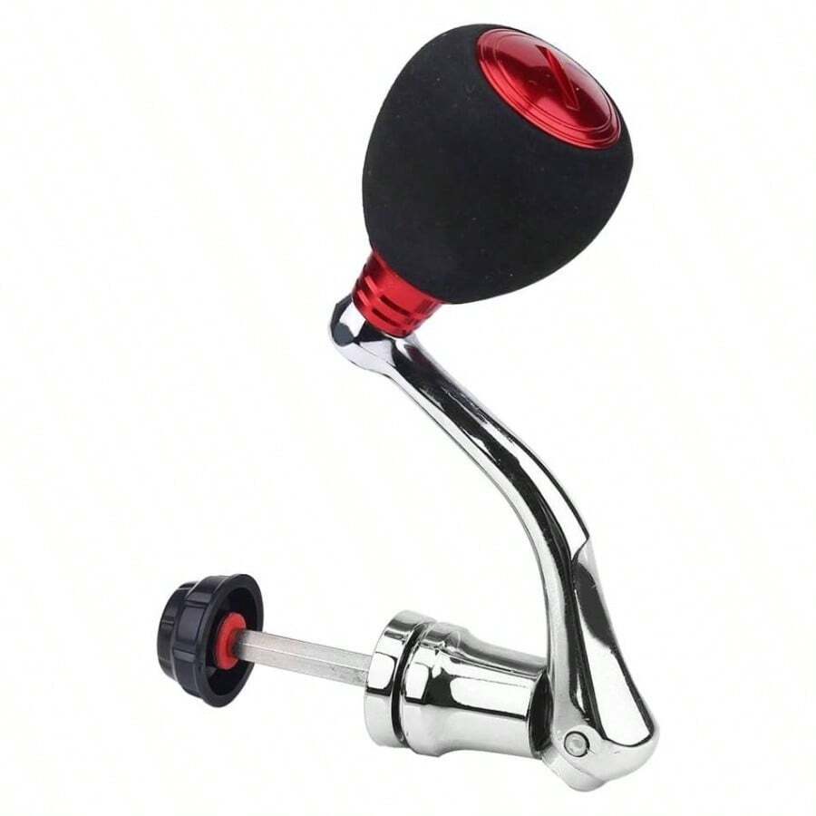 carrete pesca, giratorio y pomos metal rojo, accesorio pesca, para modelos 2000/ pescadores en agua dulce y salada - como se muestra en la imagen - Ver 1