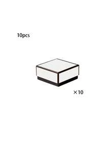 10 hộp giấy Kraft trắng, hộp quà trang sức mini khung đen trắng cổ điển, hộp đựng bông tai, hộp đựng mặt dây chuyền màu trắng, hộp đựng vòng tay và nhẫn, hộp đựng bông tai mini, hộp đựng trang sức đa năng, thích hợp đựng nhẫn, bông tai, dùng trong đám cưới, sinh nhật, ngày lễ, Ngày Valentine, Lễ Phục Sinh, Năm Mới, trưng bày trang sức, vật tư đóng gói, quà tặng tiệc tùng, hộp quà thủ công tự làm. - trắng - Xem 11