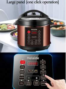 Melaide Electric Pressure Cooker Smart MultifunctionHeater Soup Porridge Rice Heating IntelligentElectric Pressure Cookers For Home Heloween Gifts Christmas Gifts - EU E Type Plug(220-240V) - View 5