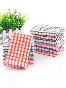 1/5/12pcs Kitchen Towels, Highly Absorbent, Non-Shedding, Can Be Used As Napkins, Dish Cloths, Cleaning Rags, Kitchen Cleaning Cloths, Wiping Tables And Chairs, Etc. - Multicolor - View 9