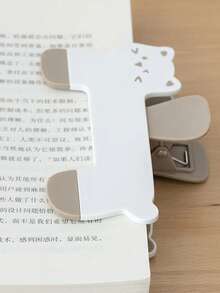 Puppy Shape Plastic Book Clip Cartoon Reading Auxiliary Fixed Book Clip Bookmark Creative Design Practical Bookstore Note Clip - one-size - View 6