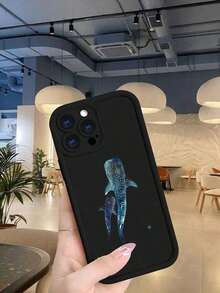Whale Shark Cartoon Print Phone Case, Shockproof Protective Back Cover With Cute Ocean Animal Pattern, Suitable For Smartphones, Perfect For Teenagers, Students, Ocean Lovers,For IPhone 16Promax 16E 16 15 14 13 12 11 XSMAX X XS Plus Pro 13Mini 12Mini S25Ultra 25 24 23 22 Plus FEcaseSuitable For IPhone 17 AirSuitable For IPhone 17 Air - trắng - Xem 8