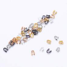1 Pack (About 500Pcs) U-Shaped Buckle, Small Horseshoe Clasp, Handcrafted Jewelry Accessories, DIY Bracelet Necklace End Buckles - 彩色 - 查看 10