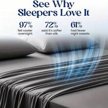Extra Deep Pocket King Sheets - 4/6pcs Ultra Soft Breathable & Cooling Bed Sheet Set & 2 Bonus Side Pocket, Hotel Luxury, Soft Wrinkle-Free For Extra Deep Mattresses, Fitted Sheet, Flat Sheet & 2 Or 4 Pillowcases For Mattresses, Christmas Gifts - Màu Xám nhạt - Xem 5