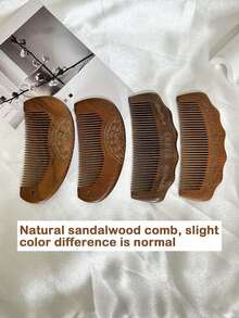 1 pieza Peine de nacimiento para mujeres en trabajo de parto, peine de madera natural para el trabajo de parto y el parto, artículos esenciales para el parto, imprescindibles para la bolsa del hospital para mujeres embarazadas, regalo de peine de trabajo de parto para mamás, peine de sándalo dorado, peine antiestático, kit de peinado, kit de herramientas para el cabello - Multicolor - Ver 6