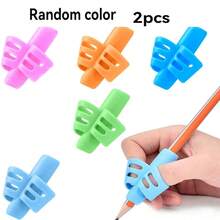 Pencil Grips For Kids Handwriting Pencil Gripper Pencil Holder Posture Correction Training Writing AIDS For Preschooler Kids Toddler Children Special Needs Random Color