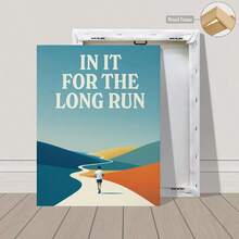 1幅极简主义跑步主题墙面艺术印刷品——长跑精神，无框海报，优质海报 - 彩色 - 查看 12