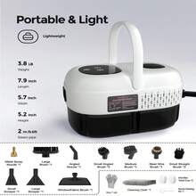 Universal Handheld Pressure Steam Cleaner, 2500-Watt High-Pressure Steam Cleaner, Handheld Steam Cleaner For Kitchens, Sofas, Floors, Etc., White - View 5