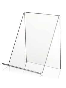 Estantería en forma de L de acrílico, organizador de escritorio de acrílico, estantería de exhibición transparente de acrílico, estantería inclinada de almacenamiento de escritorio, soporte de producto, soporte de teléfono de escritorio