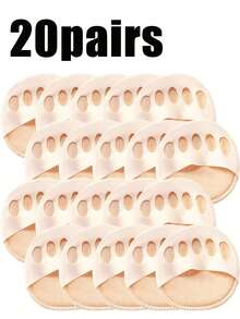 20/10/5/4/2/1 Pairs Forefoot Pads, Anti-Pain Moisture-Wicking Invisible Toe Socks - Multicolor - View 31