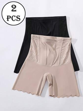 2件套女士无缝腰部塑身三角裤塑身裤