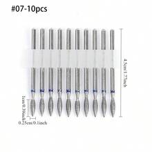 金刚石美甲钻头套装，适用于美甲钻、电动锉刀、专业硬质合金钻头套装，适用于亚克力凝胶美甲，家庭美甲沙龙适用