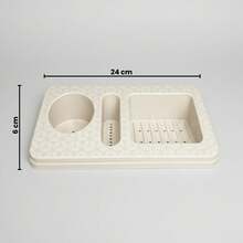 7.5 Liter Cleaning Bucket Set + Dish Soap Dispenser Sink Organizer For Home Use - 2 Buckets + 1 Sand Detergent Dispenser - View 4