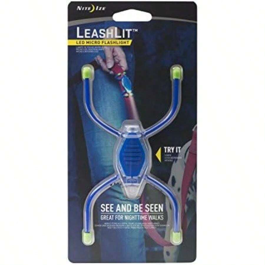 Nite Ize LeashLit, Micro Linterna con Lazo de Engranaje Flexible para Fijar a Correas, Bolsas de Regalo y más(1 Count (Pack of 1)) - Multicolor - Ver 1