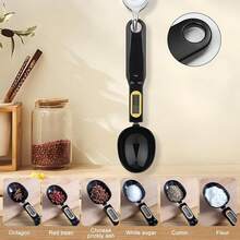500g/0.1g Balanza de cocina digital, cuchara electrónica de pesaje con pantalla LCD, mini báscula de alta precisión para cocinar, hornear, porcionar granos de café, leche, harina, condimentos blancos, alimento para mascotas