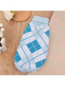 Fashion Winter Cat Sweater Vest Hairless Cat Christmas Costume Pet Holiday Outfit Knitted Warm Vest Cute Pet Festival Wear - Navy Blue - View 9