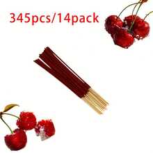 Bastoncini di incenso in bambù da 22 cm/8,66 pollici, a bassa cenere, confezione da 24 pezzi, 12 profumi diversi disponibili, adatti per casa, hotel, stanza, fragranza di lunga durata per eliminare gli odori e purificare l'aria - Multicolore - Visualizzare 71