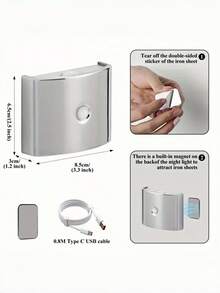 1、2、4 灯家用照明感应壁灯,LED 三色可调光,磁吸式免接线安装,木纹、金色、铬色等多种颜色可选,适用于走廊、过道、楼梯、入口等场所的自动照明,带感应器 - 彩色 - 查看 11