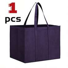 1/3/5pcs Large Capacity Foldable Shopping Bags, Reusable Non-Woven Storage Bags, Ideal For Travel, Camping, Outdoor, Shopping, Kitchen Storage - Perfect For Harvest Season, Halloween/Day Of The Dead Gift Bags - Kitchen Storage & Accessories