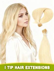I-Tip Hair Extensions, Human Hair, I-Tip Hair Extensions - Invisible, Pre-Bonded Straight Fusion Hair Extensions, Unisex, I-Tip Hair Extensions, Human Hair Extensions, 1B Natural Black Straight Hair, I-Tip Keratin Hair Extensions, Invisible - Multicolor - View 89