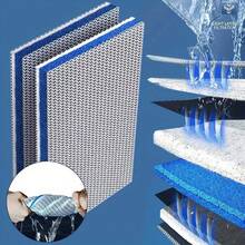 8D High-Density Aquarium Filter Media - Heavy-Duty Washable & Reusable Fish Tank/Pond Filter Pad, Non-Clog Multi-Porous Sponge For Fast-Circulating Systems, Compatible With Freshwater & Saltwater Aquariums - Style B - View 1