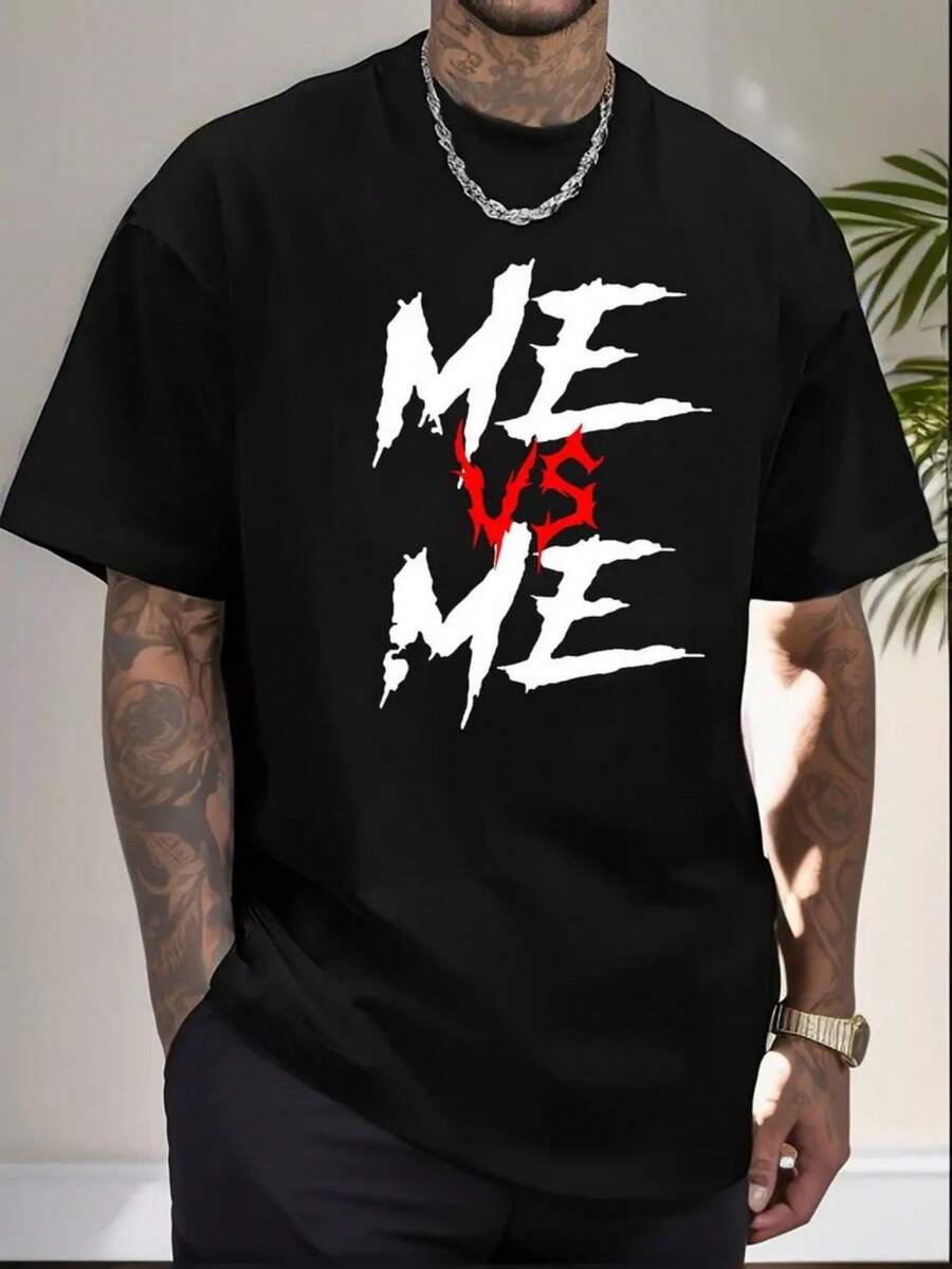 Summer Casual Print Patterns Are Suitable For Both Men And Women. Short-Sleeved T-Shirt Loose Blouse Joker Blouse. - Black - View 1