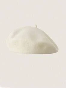 Boina feminina casual, respirável e confortável para uso externo no outono/inverno, formato retrô de abóbora, estilo coreano, boina japonesa casual de lã, cor sólida, ideal para o Halloween e decoração de Natal, versátil e moderna, ótima opção de presente para as festas de fim de ano. - Multicolorido - Ver 13