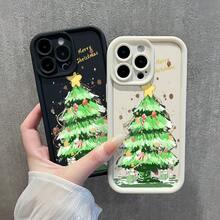 Fundas protectora de teléfono con Decoración Navideña Árbol Creativa regalo de moda minimalista interesante para hombres y mujeres, adecuado para  16/15/15Pro/15ProMax/14/13/12/11/XsMAX,  17,  Max Series,A14/A15/S23 Ultra/A50/A12/A32/A52/A72/A51/A21S/A13/A14/S22 Ultra/S23/A33/A53/S20 FE,Protección completa contra caídas, resistencia a impactos y prevención de rayaduras,diseño creativo y de moda para hombres y mujeres - Bordó - Ver 4