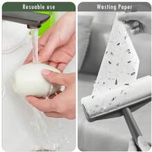 1pc Reusable Lint Roller Brush: Strong Adhesion Portable Pet Hair Remover For Clothes, Furniture & Home Use – Efficiently Cleans Lint, Dust, Hair On Garments/Couches - 綠色 - 查看 4