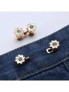 1pc Women's Simple & Elegant Seamless Adjustable Waist Belt, Suitable For Pants, Skirts, Dresses, Sweaters, Casual & Elegant Fashion Design With Faux Pearl, Rhinestone, Flower Decor, Minimalist Waist Cincher. Suitable For Daily Wear And As A Gift - Multicolor - View 12