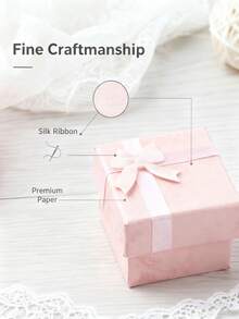 20pcs/10pcs Jewel Boxes With Bow Sealing Design - Elegant Paper Gift Boxes For Rings, Earrings, Pins, Weddings, Birthdays, Bachelor Parties - Stylish Presentation, Jewellery Box, Jewellery Storage(Random Colors, Excludes Rings And Earrings) - Multicolor - View 11