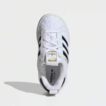 Adidas Clover Children's Shoes SUPERSTAR Versatile, Comfortable, Simple And Casual Sneakers - Black and White - View 3