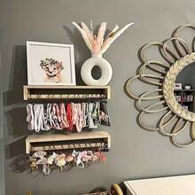 2pcs/Set Floating Shelves Are Used For Home Decoration, Display Racks, Storage Racks, And Placement Racks. They Can Also Be Used As Floating Shelves, Organizing Racks, And Storage Racks. Suspended Placement Racks Are Storage Tools And Decorative Shelves.Gift For New Year. - Multicolor - View 11