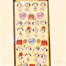 1pc Anime Cartoon 3D Stickers, Cute Animal Kitten Stickers, Reusable Waterproof Stickers, DIY Craft Stickers, Suitable For Laptops, Water Bottles, Notebooks, Cars, Luggage, Gift Wrapping, Party Decorations, Vinyl Stickers, School Supplies, Back-To-School Supplies.