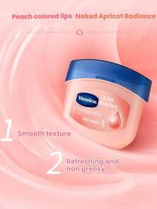 1 pieza/3 piezas Bálsamo labial hidratante con aroma a rosa de Vaseline clásico, sabor original/melocotón, 7g, que contiene gel microcrystalino de Vaseline, hidrata y humecta profundamente, mantiene los labios tersos y humectados a diario, nutre eficazmente los labios secos, hidrata y nutre los labios para un aspecto suave y brillante. Formulado con ingredientes hidratantes, alta hidratación, un producto de cuidado labial adecuado para piel sensible, color beige claro, adecuado para todo tipo de labios beige claro. - sabor a melocotón blanco - Ver 9