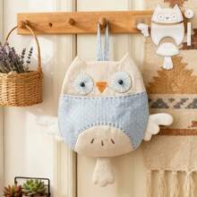 7件套猫头鹰造型悬挂式收纳袋缝纫模板，DIY猫头鹰图案绗缝模板，可自由移动机缝拼布图案模板，透明预折痕折叠模板，手工辅助工具 - 透明 - 查看 1